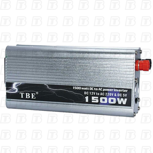 مبدل برق خودرو TBE مدل 1500 وات 12V-TO-220V