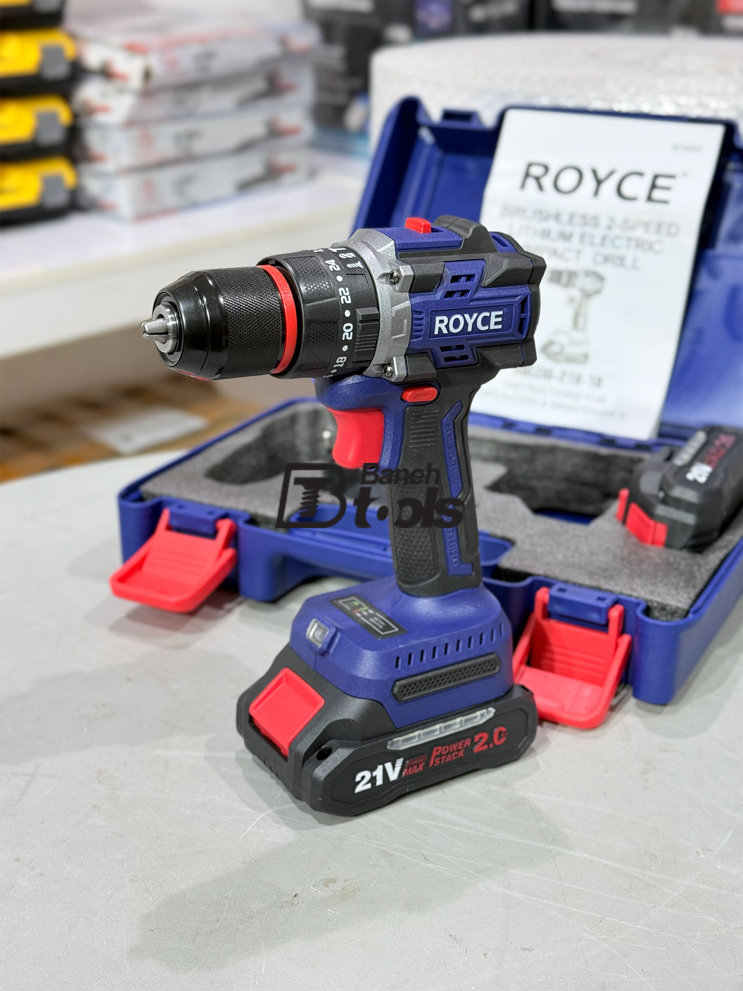 دریل شارژی رویس مدل RBLEID-21-10